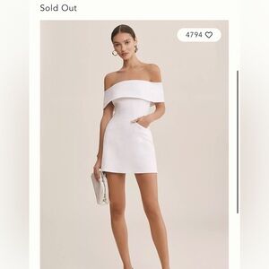 BHLDN Strapless White Dress